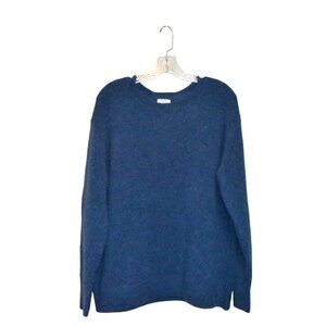 Caslon Long Sleeve Pullover Sweater Blue Size L
